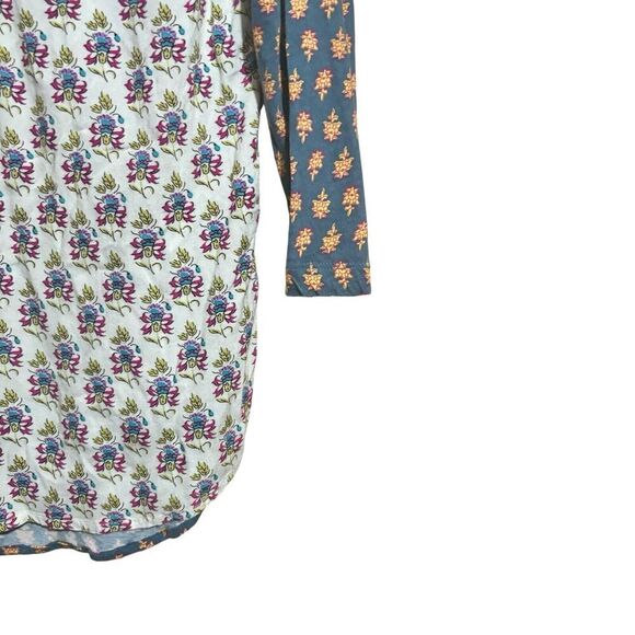 Maeve Anthropologie Top Womens XS Multicolor Boho Artsy Split Neck Blouse - Picture 4 of 8